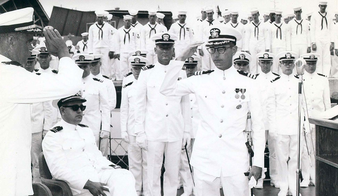 The-Ship-Crew-Vietnam-1967-Change-of-Command
