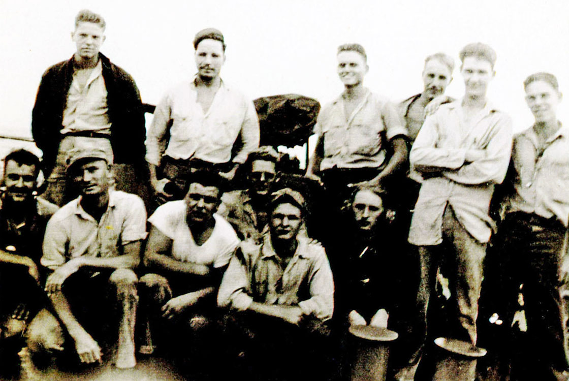 WW-II-Crew-Photos-Taylor-Sailors-on-deck